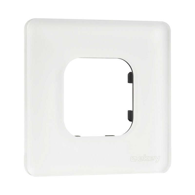 EKEY 203105 xLine Rámeček pro skener otisků prstů, 1násobný, bílé sklo EKEY 203105 xLine Rámeček pro skener otisků prstů, 1násobný, bílé sklo